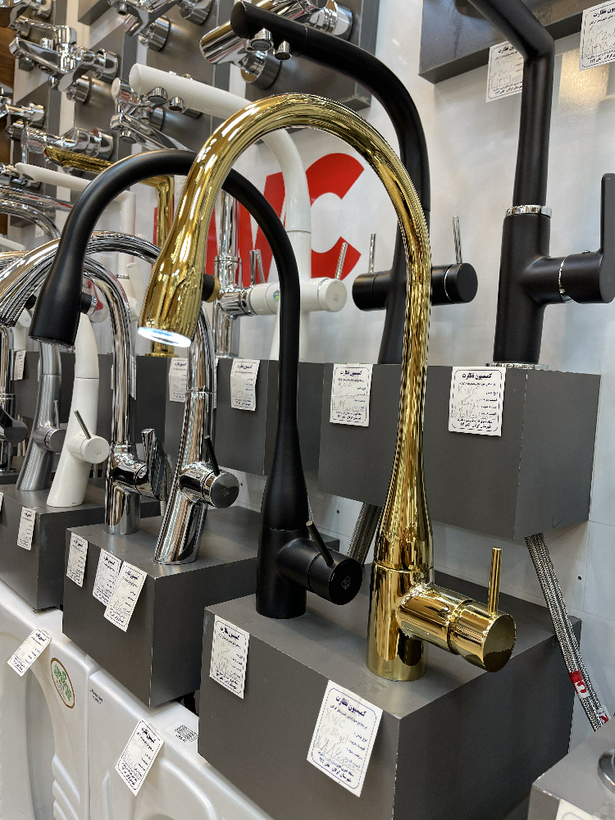 شیر ظرفشویی ایو طلایی KWC