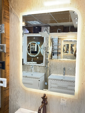 آینه مستطیل عمودی نور آفتابی 60*80 کد 1