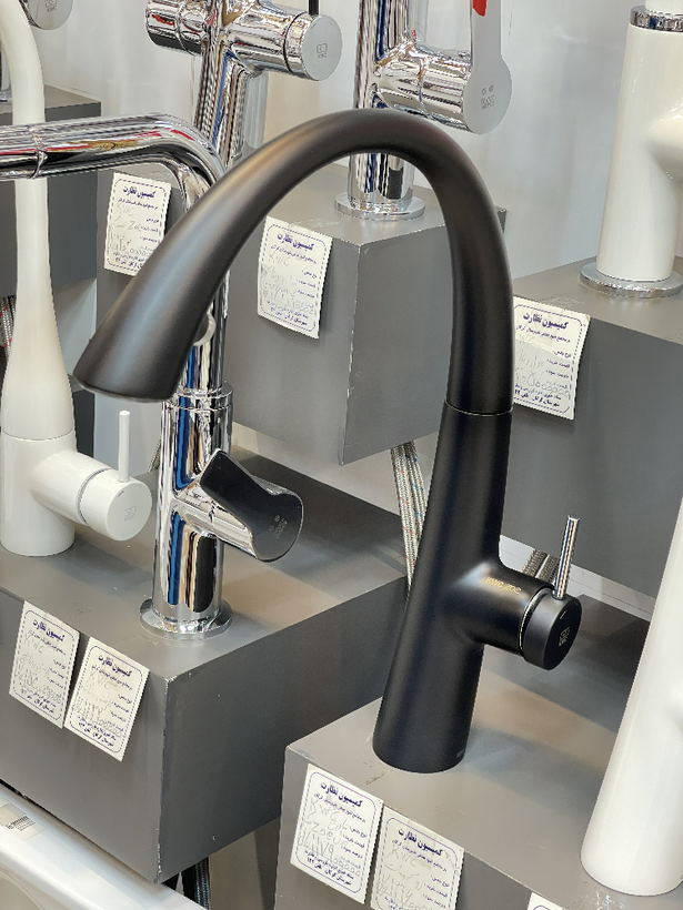 ظرفشویی زو شاوری چراغدار مشکی