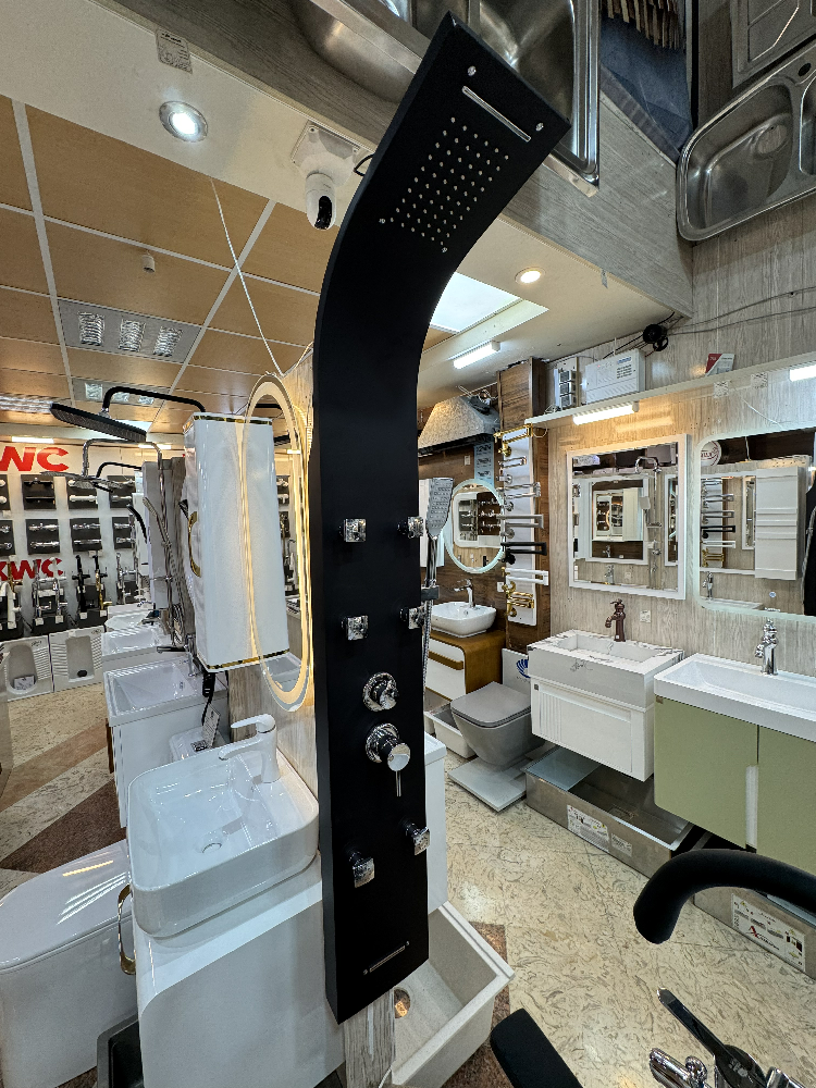 پنل دوش مشکی لوکس