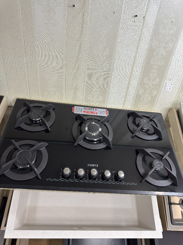 گاز صفحه ای 5 شعله شیشه ای برند DENITE مدل 129