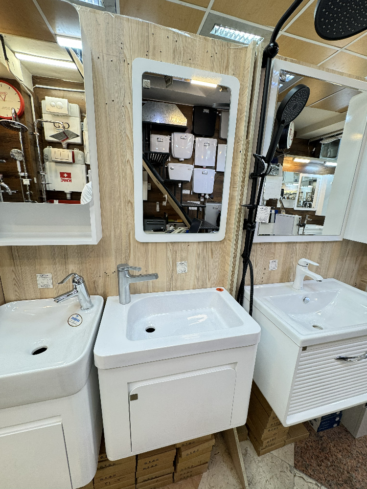 روشویی کابینتی کاترین مدل نیکا سفید