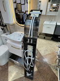 پنل دوش ایرانی مونتاژ با قطعات خارجی درجه یک رنگ مشکی (بدنه تمام استیل)